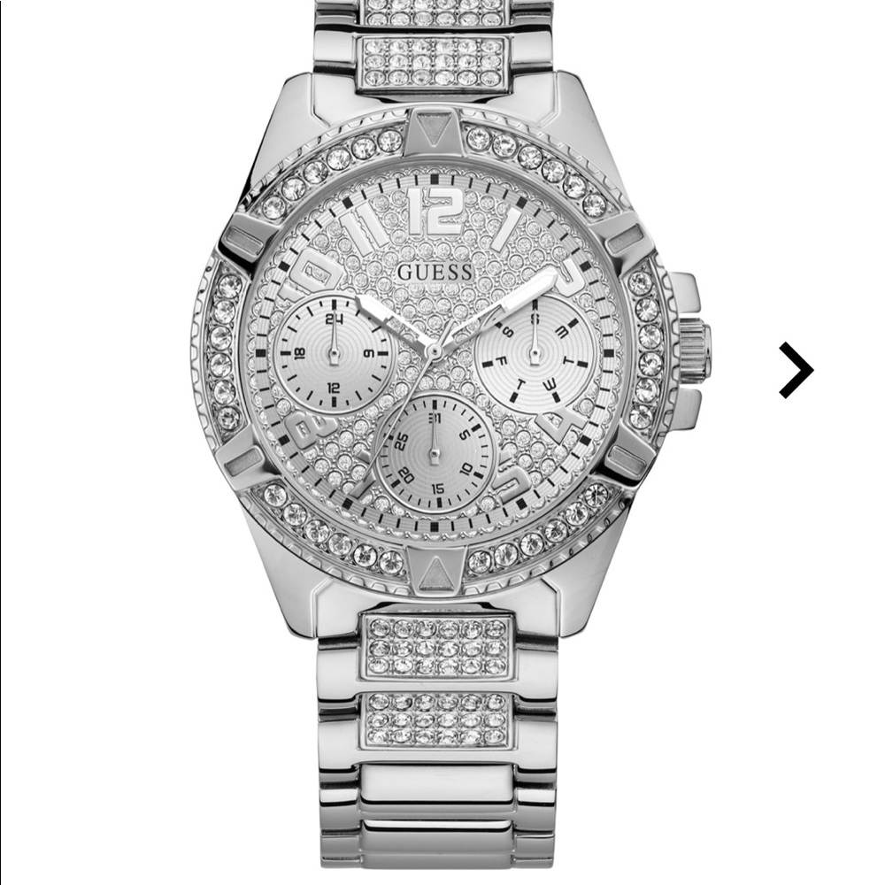 Guess Rhinestone Silver Watch - Picture 4 of 4